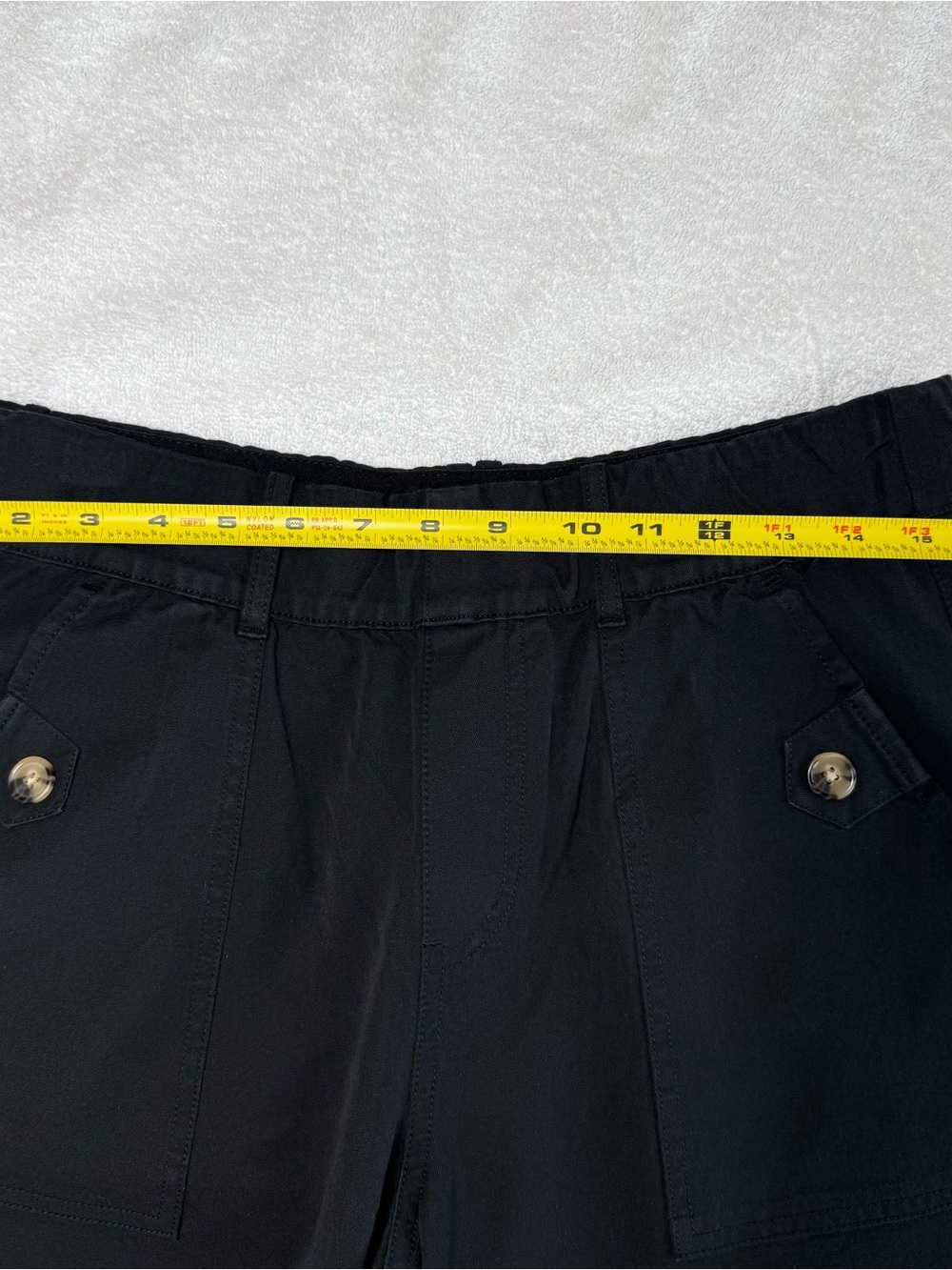 NWT Anybody All Stretch Twill Wide Leg Cropped Black Pant Women’s Size Small - Picture 7 of 8